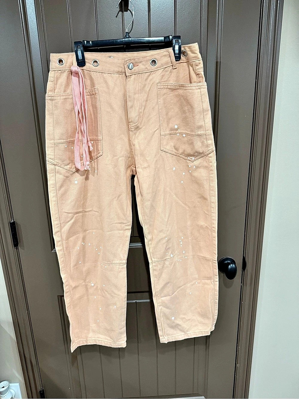 Krush Kandy Pink Cargo Trousers Size XL